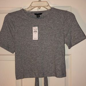 cut out back crop top